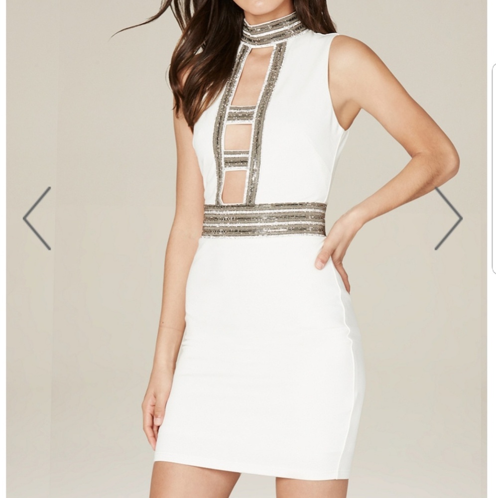 Bebe embellished dress